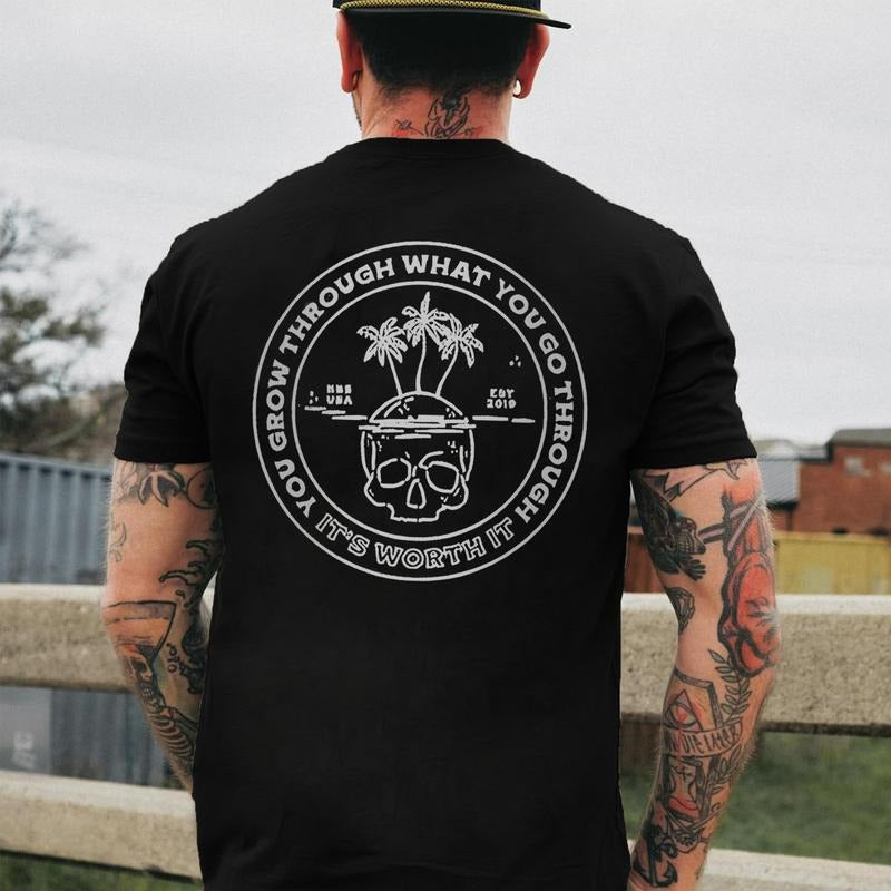 You Grow Through What You Go Through Printed Man Character T-Shirts, Hoodie, Sweatshirt - T-Shirt, Sweatshirt, Hoodie