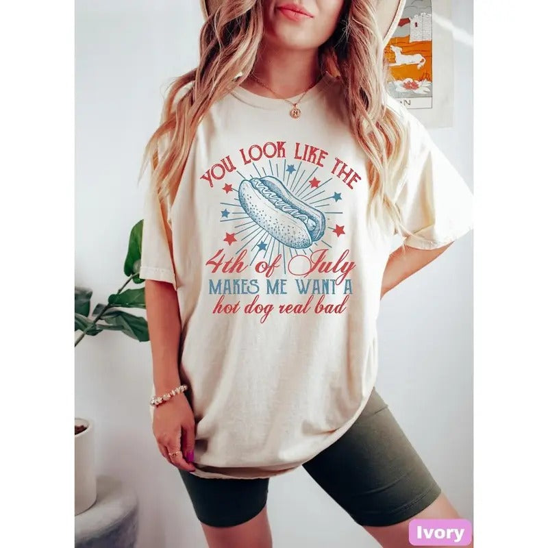 You Like 4th July Shirt Funny 4th July Makes Me Want Hotdog Independence Day 1776 T-Shirts, Hoodie, Sweatshirt - T-Shirt, Sweatshirt, Hoodie