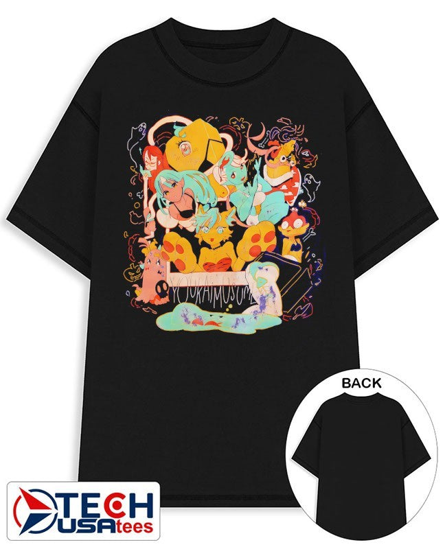Youkaimusume art shirt Unisex T-shirt, Sweatshirt, Hoodie, Long Sleeve Tee - T-Shirt, Sweatshirt, Hoodie