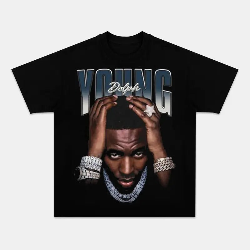 Young Dolph 90s Rapper Shirt King Memphis Streetwear Shirt T-Shirts, Hoodie, Sweatshirt - T-Shirt, Sweatshirt, Hoodie