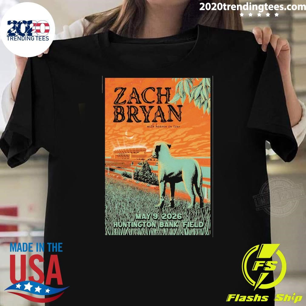 Zach Bryan In Cleveland OH On May 9 2026 Tour Shirt Unisex T-shirt, Sweatshirt, Hoodie, Long Sleeve Tee - T-Shirt, Sweatshirt, Hoodie