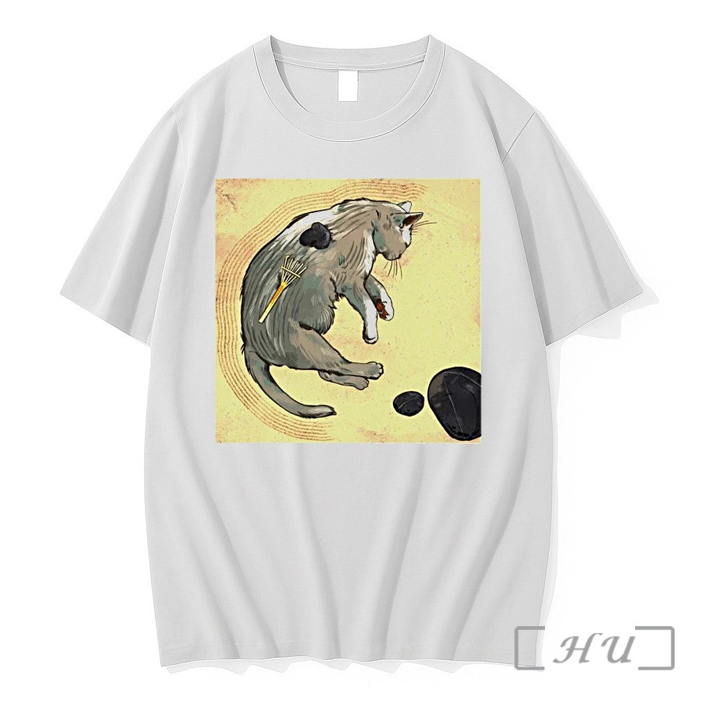 Zen Garden Kitty Art Tshirts Sweater Hoodie Jpg Unisex T-shirt, Sweatshirt, Hoodie, Long Sleeve Tee - T-Shirt, Sweatshirt, Hoodie