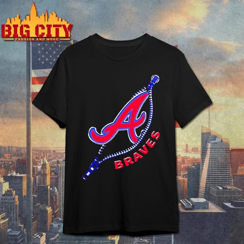 Zipper X Atlanta Braves Baseball Logo Shirt Unisex T-shirt, Sweatshirt, Hoodie, Long Sleeve Tee - T-Shirt, Sweatshirt, Hoodie