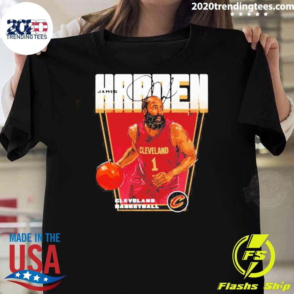 James Harden Cleveland Cavaliers Premiere Signature Shirt Unisex T-shirt, Sweatshirt, Hoodie, Long Sleeve Tee - T-Shirt, Sweatshirt, Hoodie