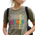 Zumba Short Sleeve Colorful Saying Comfortable Fit Fitness Dance Activities Womenswear Summer T-Shirts, Hoodie, Sweatshirt - T-Shirt, Sweatshirt, Hoodie