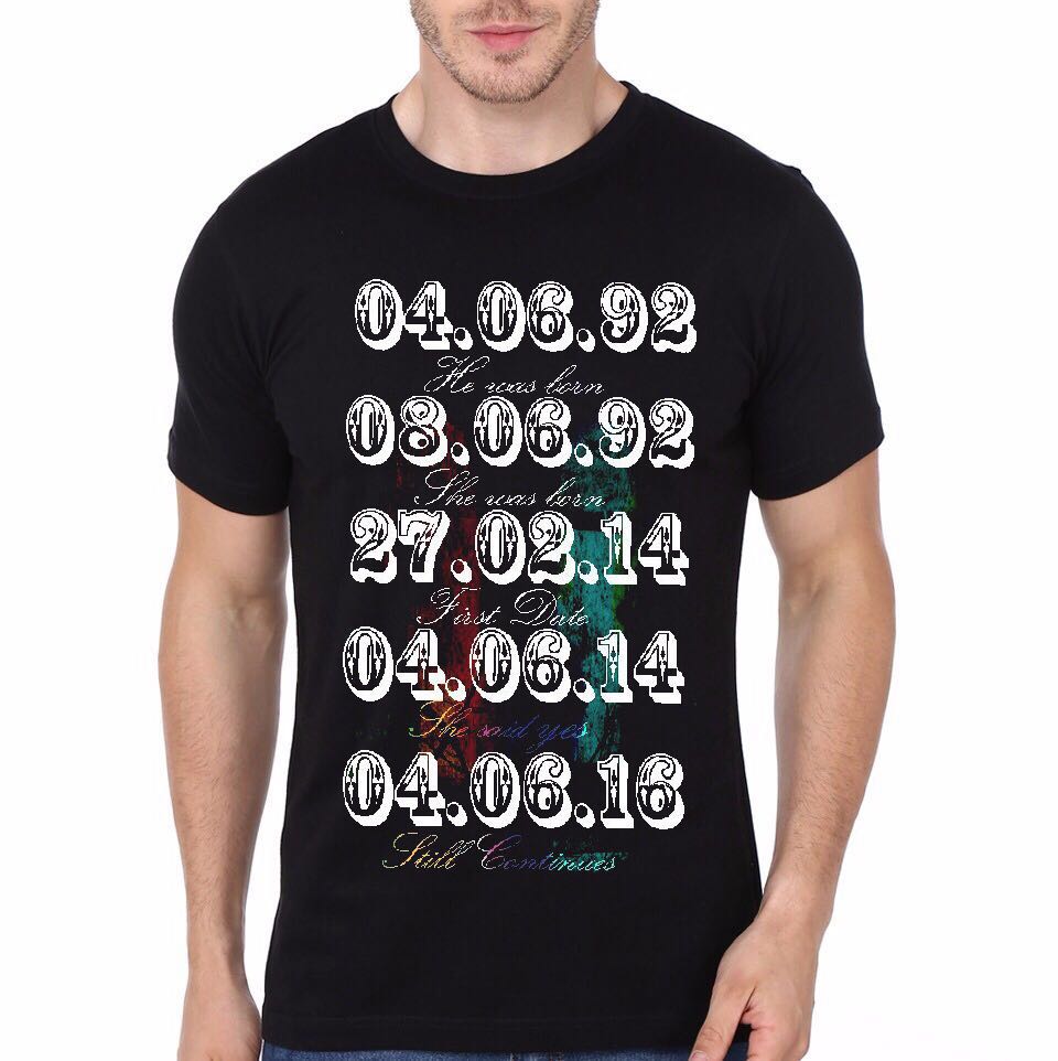 Dates Custom Black T-Shirts, Hoodie, Sweatshirt - T-Shirt, Sweatshirt, Hoodie