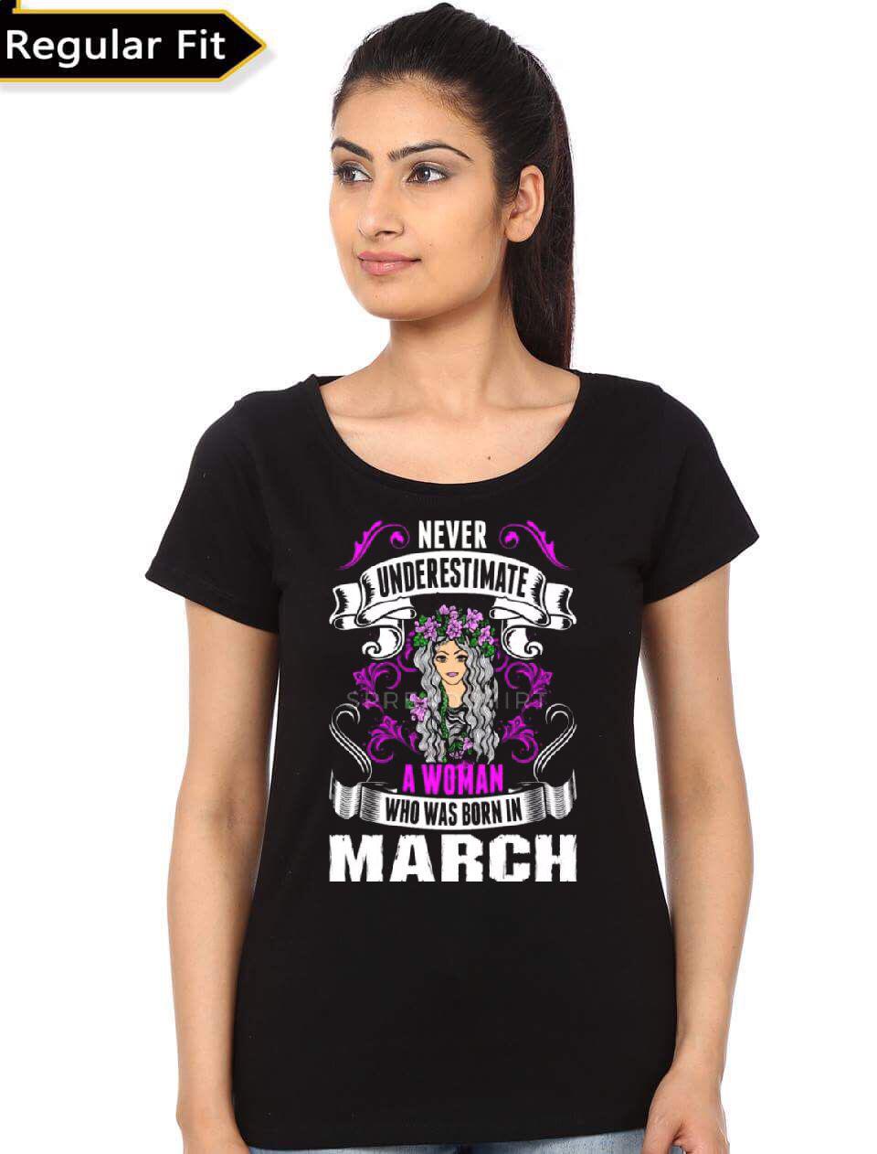 Woman Born March Black T-Shirts, Hoodie, Sweatshirt - T-Shirt, Sweatshirt, Hoodie