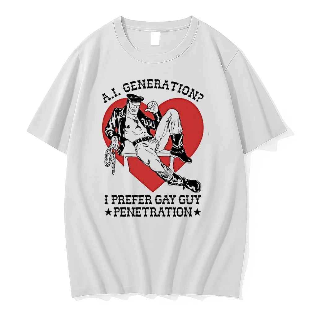 Ai Generation I Prefer Gay Guy Penetration Lederomas Heart 0 Tshirts Sweater Unisex T-shirt, Sweatshirt, Hoodie, Long Sleeve Tee - T-Shirt, Sweatshirt, Hoodie