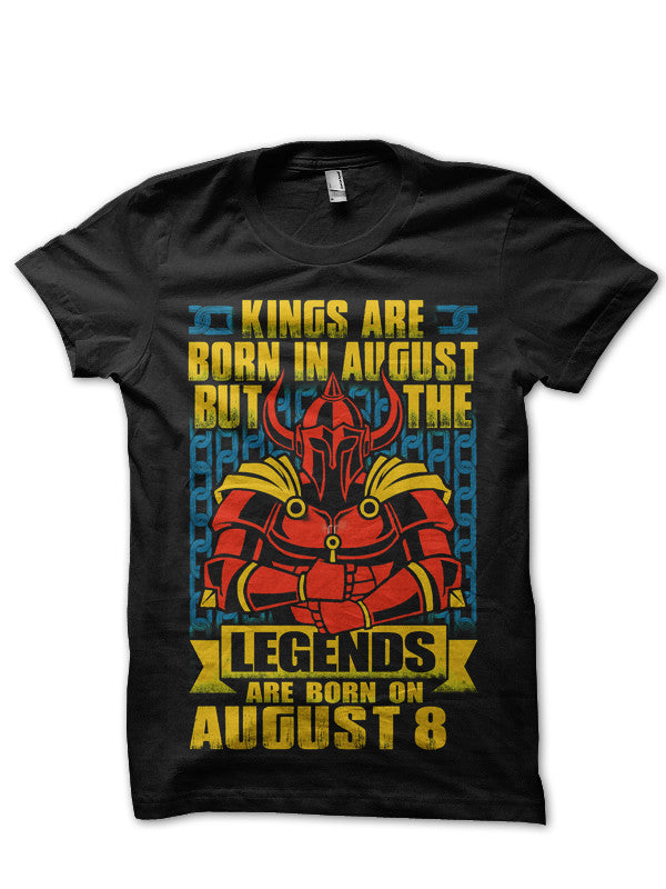 Kings Are Born August But Legends Are Born August 8 Black T-Shirts, Hoodie, Sweatshirt - T-Shirt, Sweatshirt, Hoodie
