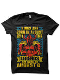 Kings Are Born August But Legends Are Born August 8 Black T-Shirts, Hoodie, Sweatshirt - T-Shirt, Sweatshirt, Hoodie