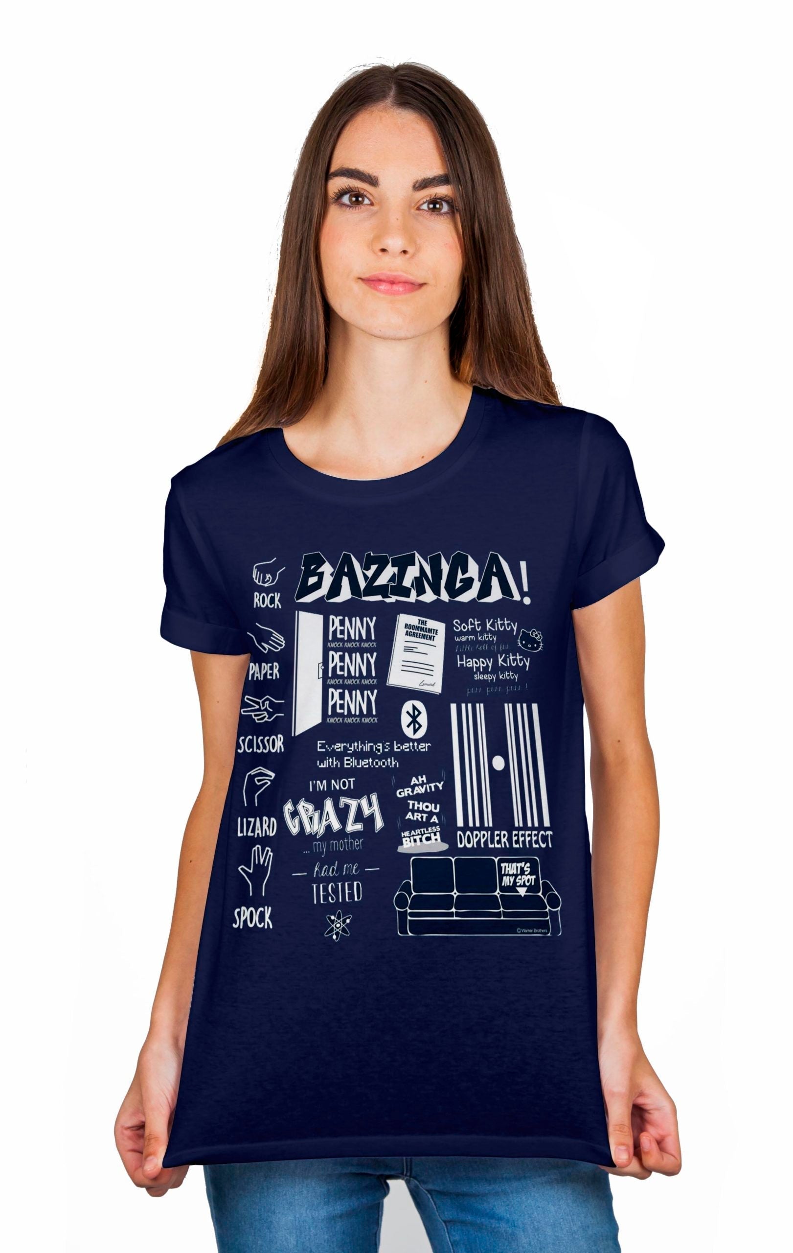 Bazinga Big Bang Theory Navy Blue T-Shirts, Hoodie, Sweatshirt - T-Shirt, Sweatshirt, Hoodie