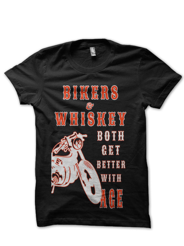 Biker Whiskey Both Gets Better Age Black T-Shirts, Hoodie, Sweatshirt - T-Shirt, Sweatshirt, Hoodie