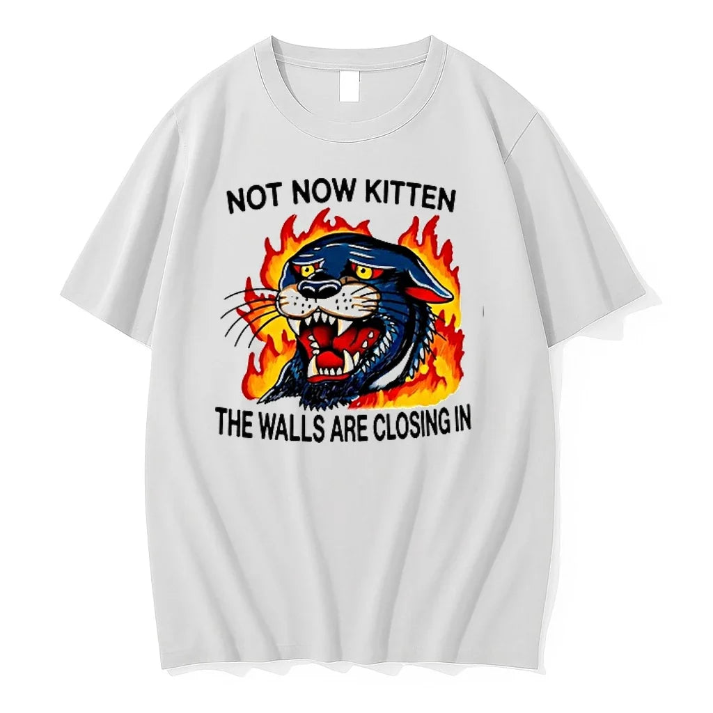 Black Panther Not Now Kitten The Walls Are Closing In 0 Tshirts Sweater Unisex T-shirt, Sweatshirt, Hoodie, Long Sleeve Tee - T-Shirt, Sweatshirt, Hoodie
