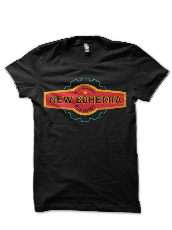 New Bohemia District Black Half Sleeve T-Shirts, Hoodie, Sweatshirt - T-Shirt, Sweatshirt, Hoodie