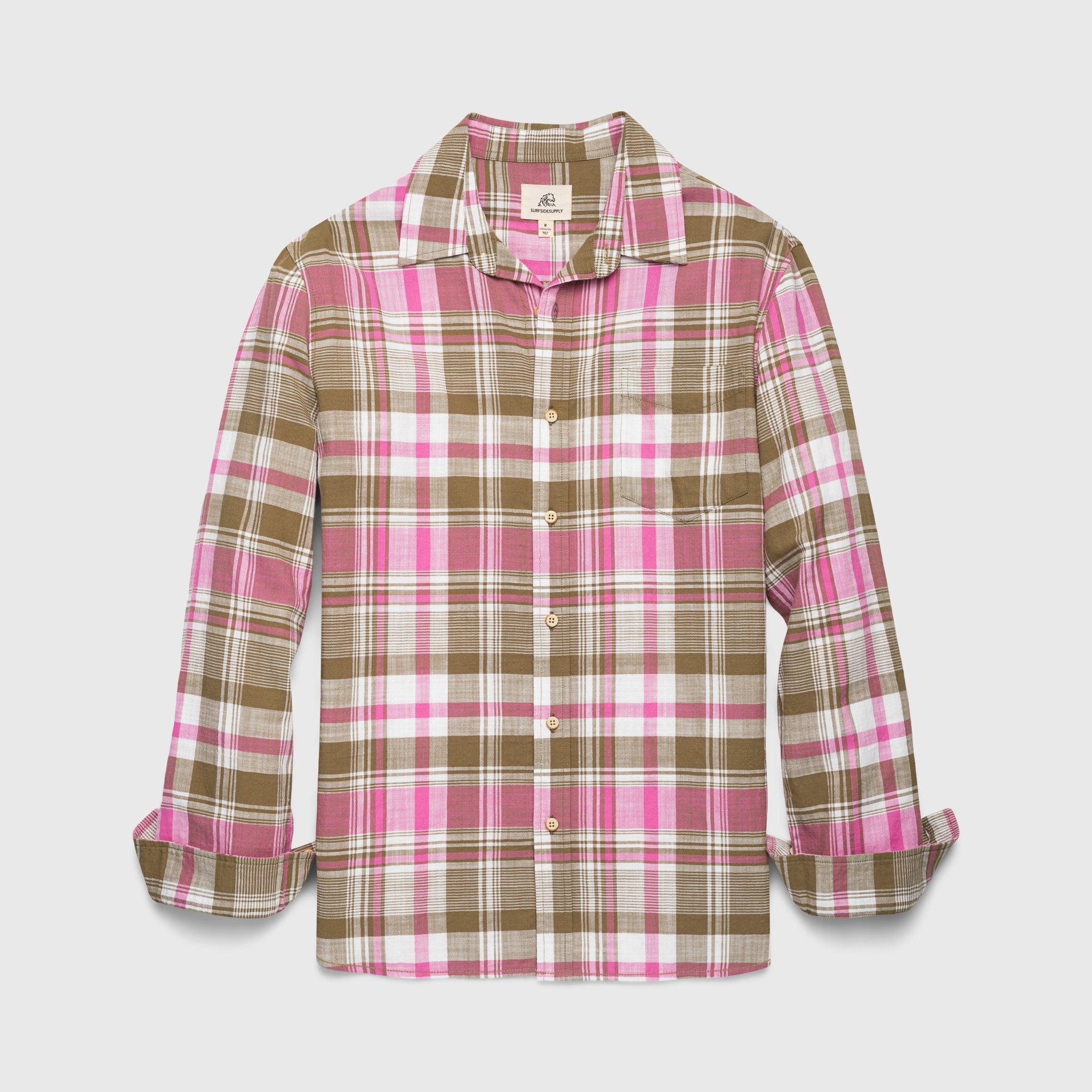 Brian Slub Plaid Shirt Olive Pink T-Shirts, Hoodie, Sweatshirt - T-Shirt, Sweatshirt, Hoodie