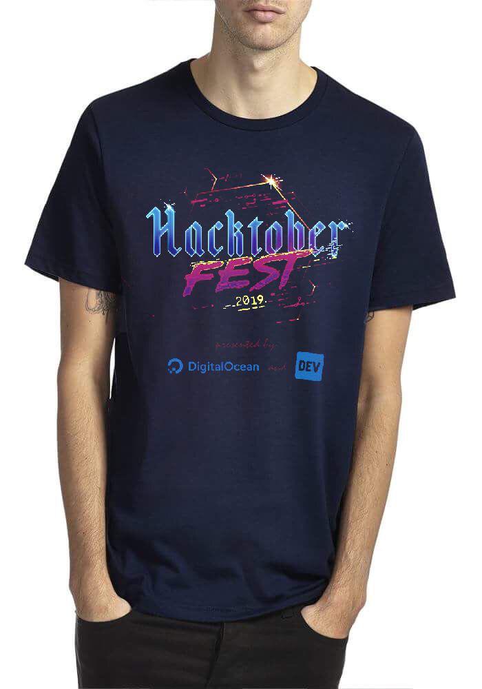 Hacktober Fest 2019 Navy Blue Half Sleeve T-Shirts, Hoodie, Sweatshirt - T-Shirt, Sweatshirt, Hoodie