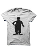 Charlie Chaplin Silhouette White T-Shirts, Hoodie, Sweatshirt - T-Shirt, Sweatshirt, Hoodie