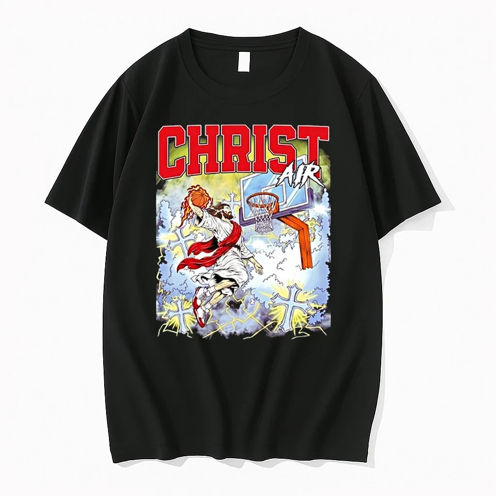 Christ Air Basketball Meme Graphic 0 Tshirts Sweater Unisex T-shirt, Sweatshirt, Hoodie, Long Sleeve Tee - T-Shirt, Sweatshirt, Hoodie