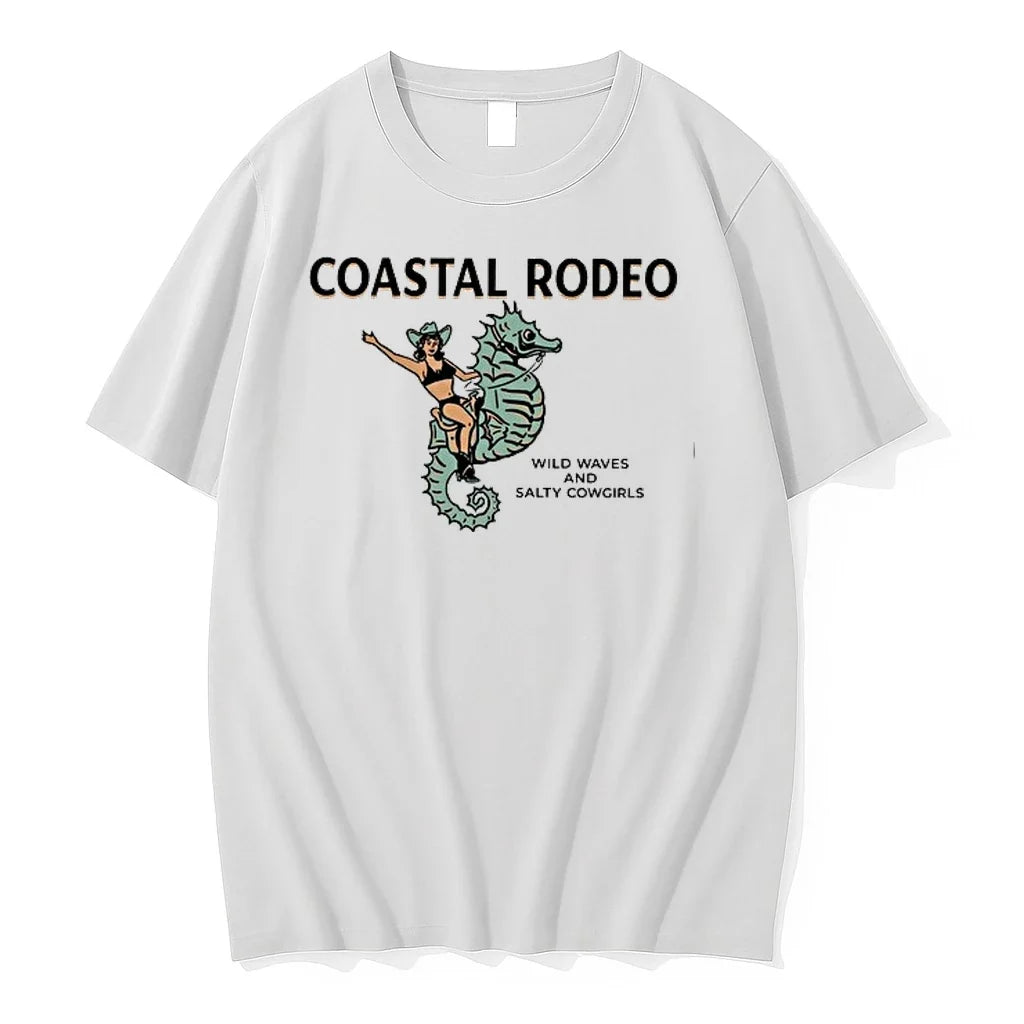 Cowgirt Coastal Rodeo Wild Waves And Salty Cowgirls 0 Tshirts Sweater Unisex T-shirt, Sweatshirt, Hoodie, Long Sleeve Tee - T-Shirt, Sweatshirt, Hoodie