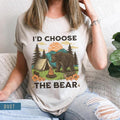 D Choose Bear Shirt Rights Bear Vs Man Shirt Female Empowerment Tik Tok Shirt Man Bear Tiktok T-Shirts, Hoodie, Sweatshirt - T-Shirt, Sweatshirt, Hoodie