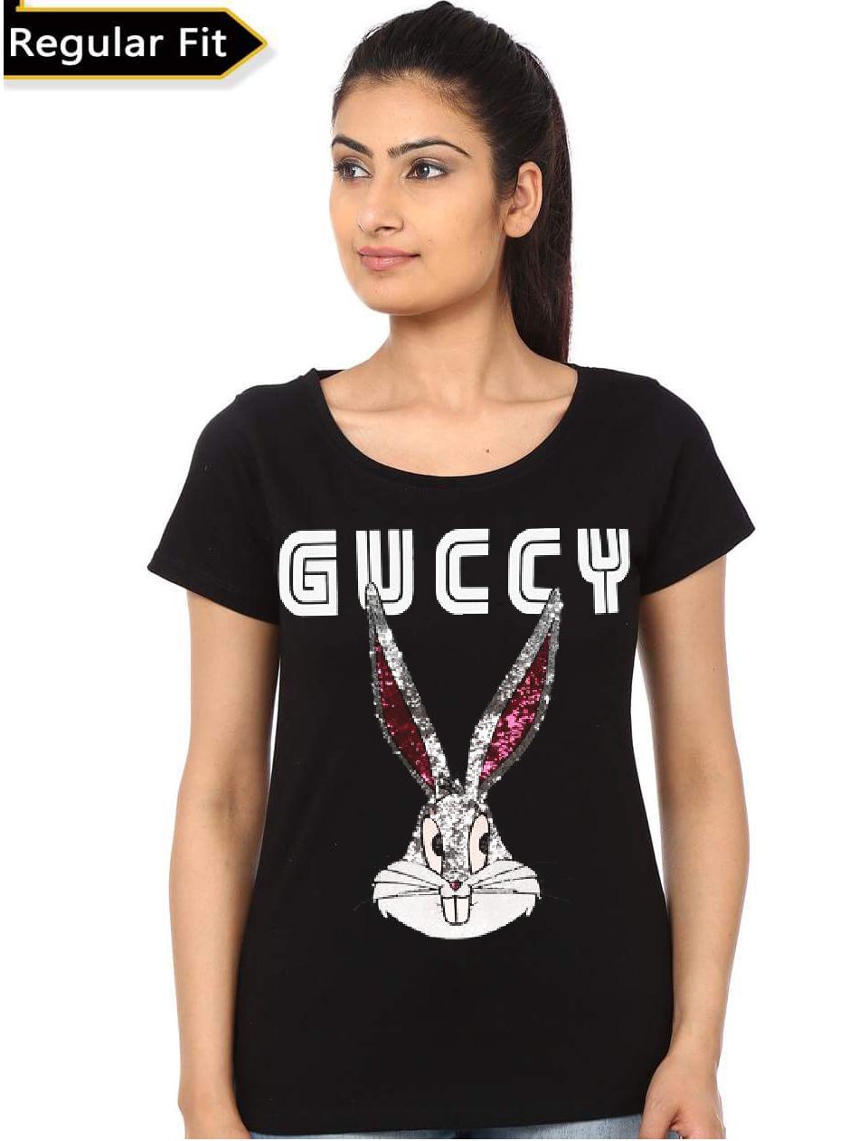 Guccy Bugs Bunny GirlS Black T-Shirts, Hoodie, Sweatshirt - T-Shirt, Sweatshirt, Hoodie