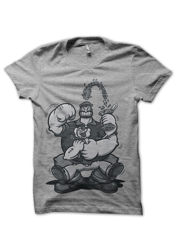 Fighting Popeye Grey (White Available) T-Shirts, Hoodie, Sweatshirt - T-Shirt, Sweatshirt, Hoodie
