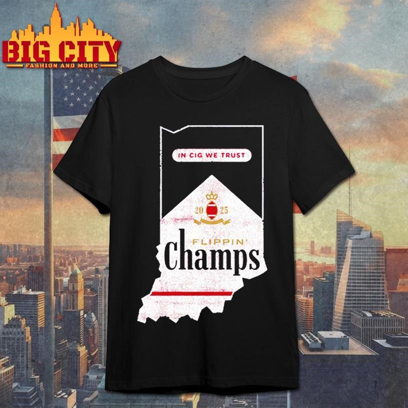flippin champs indiana college football fans shirt Unisex T-shirt, Sweatshirt, Hoodie, Long Sleeve Tee - T-Shirt, Sweatshirt, Hoodie
