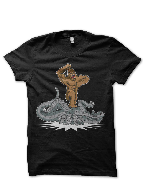Godzilla Vs Kong Half Sleeve Black T-Shirts, Hoodie, Sweatshirt - T-Shirt, Sweatshirt, Hoodie