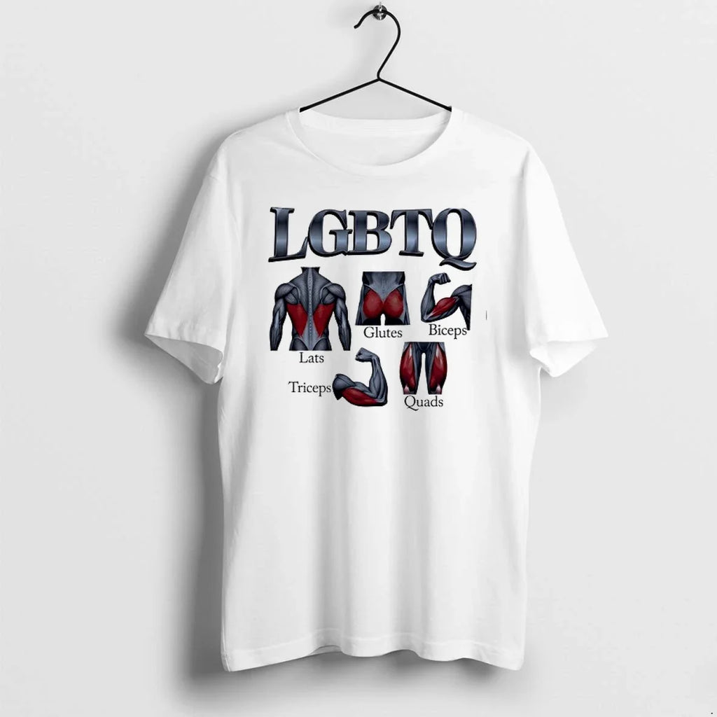 Gym Lgbtq Lats Glutes Biceps Triceps Quads 0 Tshirts Sweater Unisex T-shirt, Sweatshirt, Hoodie, Long Sleeve Tee - T-Shirt, Sweatshirt, Hoodie