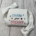Chase Your Dream Embroidered ; Motivational Embroidered ; Her Him Custom Embroidery T-Shirts, Hoodie, Sweatshirt - T-Shirt, Sweatshirt, Hoodie
