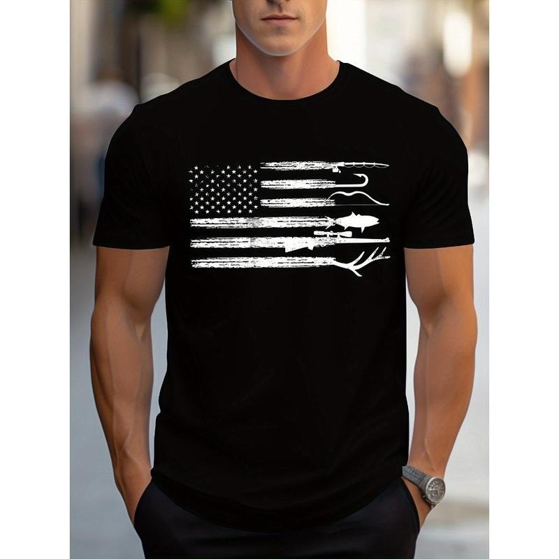 Hunting Printed Casual Summer Autumn Slightly Elastic Round Neck Made USA T-Shirts, Hoodie, Sweatshirt - T-Shirt, Sweatshirt, Hoodie