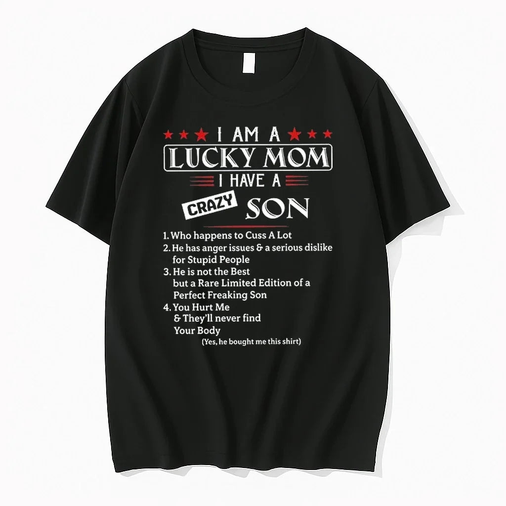 I Am A Lucky Mom 0 Tshirts Sweater Unisex T-shirt, Sweatshirt, Hoodie, Long Sleeve Tee - T-Shirt, Sweatshirt, Hoodie