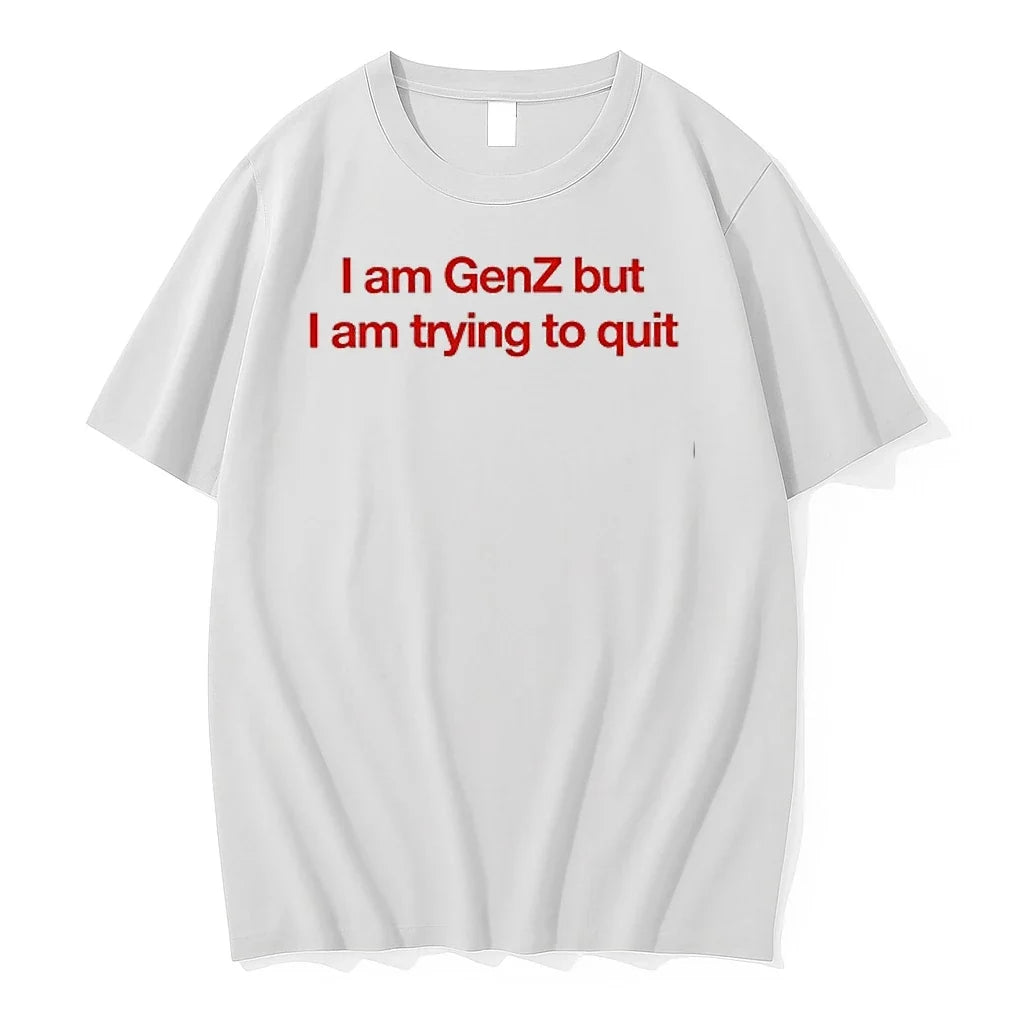 I Am Genz But I Am Trying To Quit 0 Tshirts Sweater Unisex T-shirt, Sweatshirt, Hoodie, Long Sleeve Tee - T-Shirt, Sweatshirt, Hoodie