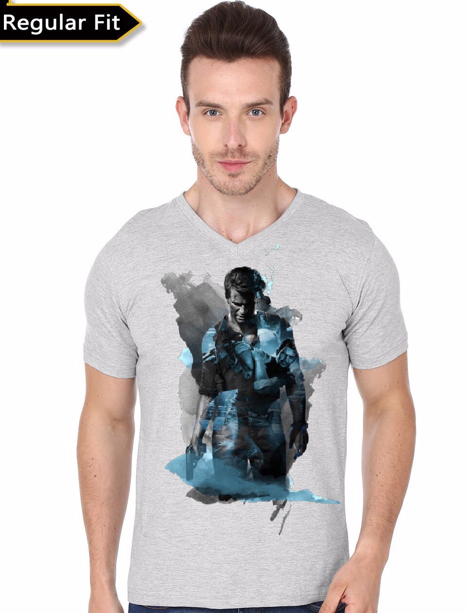 Uncharted 4 Grey T-Shirts, Hoodie, Sweatshirt - T-Shirt, Sweatshirt, Hoodie