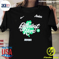 Boston Celtics Different Here 2026 Playoffs Nba Amica Shirt Unisex T-shirt, Sweatshirt, Hoodie, Long Sleeve Tee - T-Shirt, Sweatshirt, Hoodie