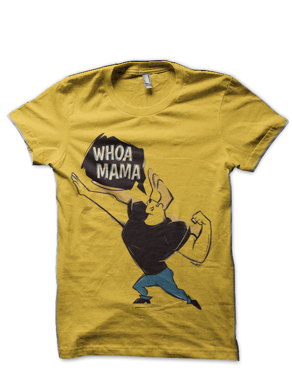 Johnny Bravo Half Sleeve Yellow T-Shirts, Hoodie, Sweatshirt - T-Shirt, Sweatshirt, Hoodie
