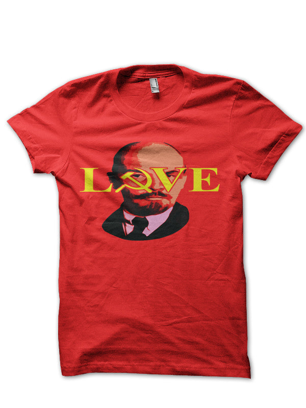 Love Lenin Red Half Sleeve T-Shirts, Hoodie, Sweatshirt - T-Shirt, Sweatshirt, Hoodie