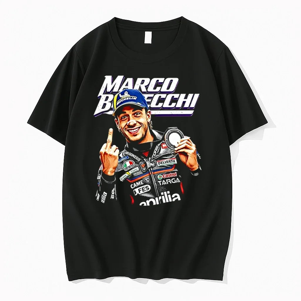 Marco Bezzecchi Racing Middle Finger Meme 0 Tshirts Sweater Unisex T-shirt, Sweatshirt, Hoodie, Long Sleeve Tee - T-Shirt, Sweatshirt, Hoodie