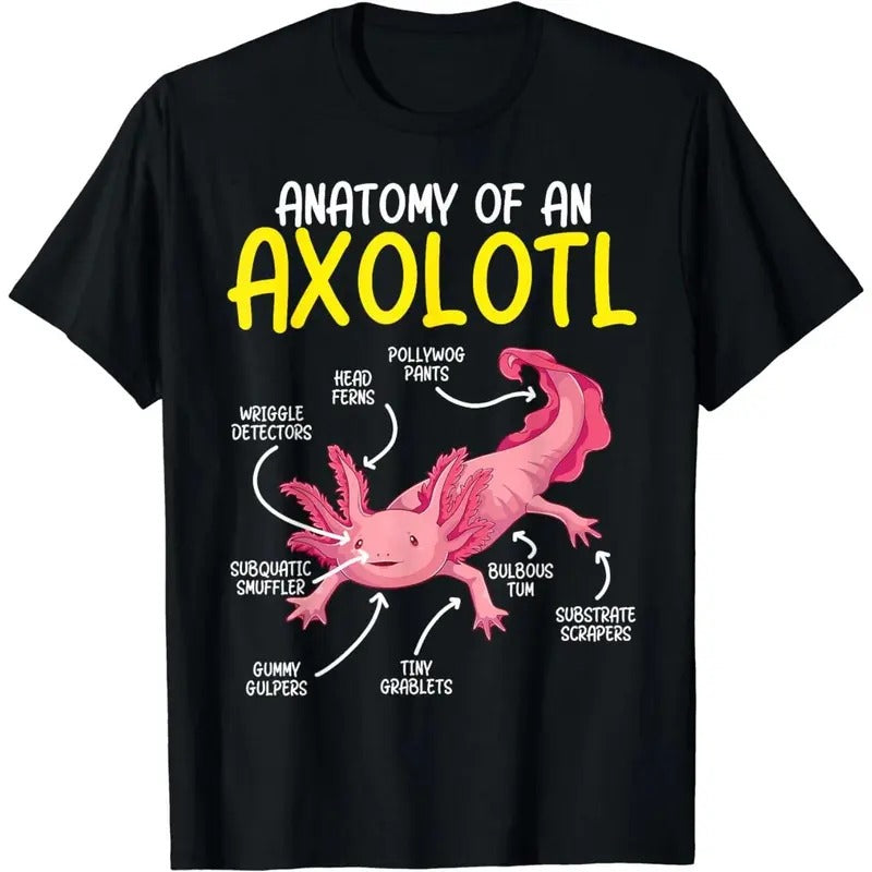 Anatomy Axolotl Kawaii Salamander Pet Axolotl Lover T-Shirts, Hoodie, Sweatshirt - T-Shirt, Sweatshirt, Hoodie