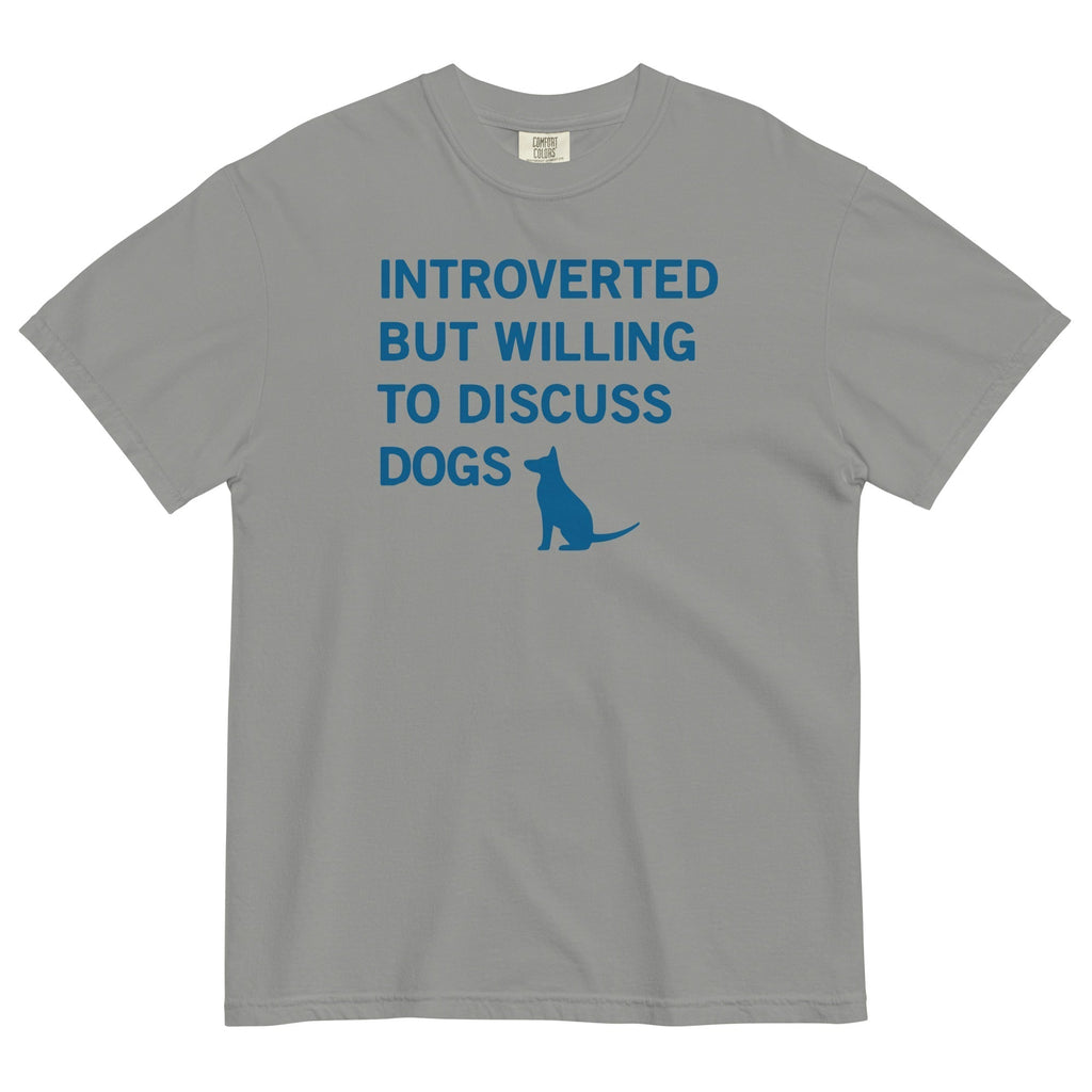 Introverted But Willing Discuss Dogs Relaxed Fit T-Shirts, Hoodie, Sweatshirt - T-Shirt, Sweatshirt, Hoodie