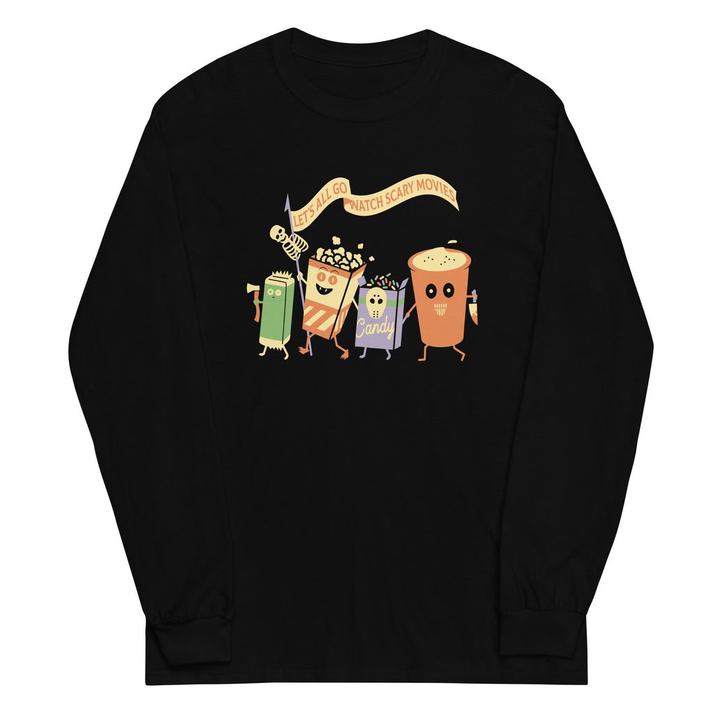 Let'S All Go Watch Scary Movies Long Sleeve T-Shirts, Hoodie, Sweatshirt - T-Shirt, Sweatshirt, Hoodie