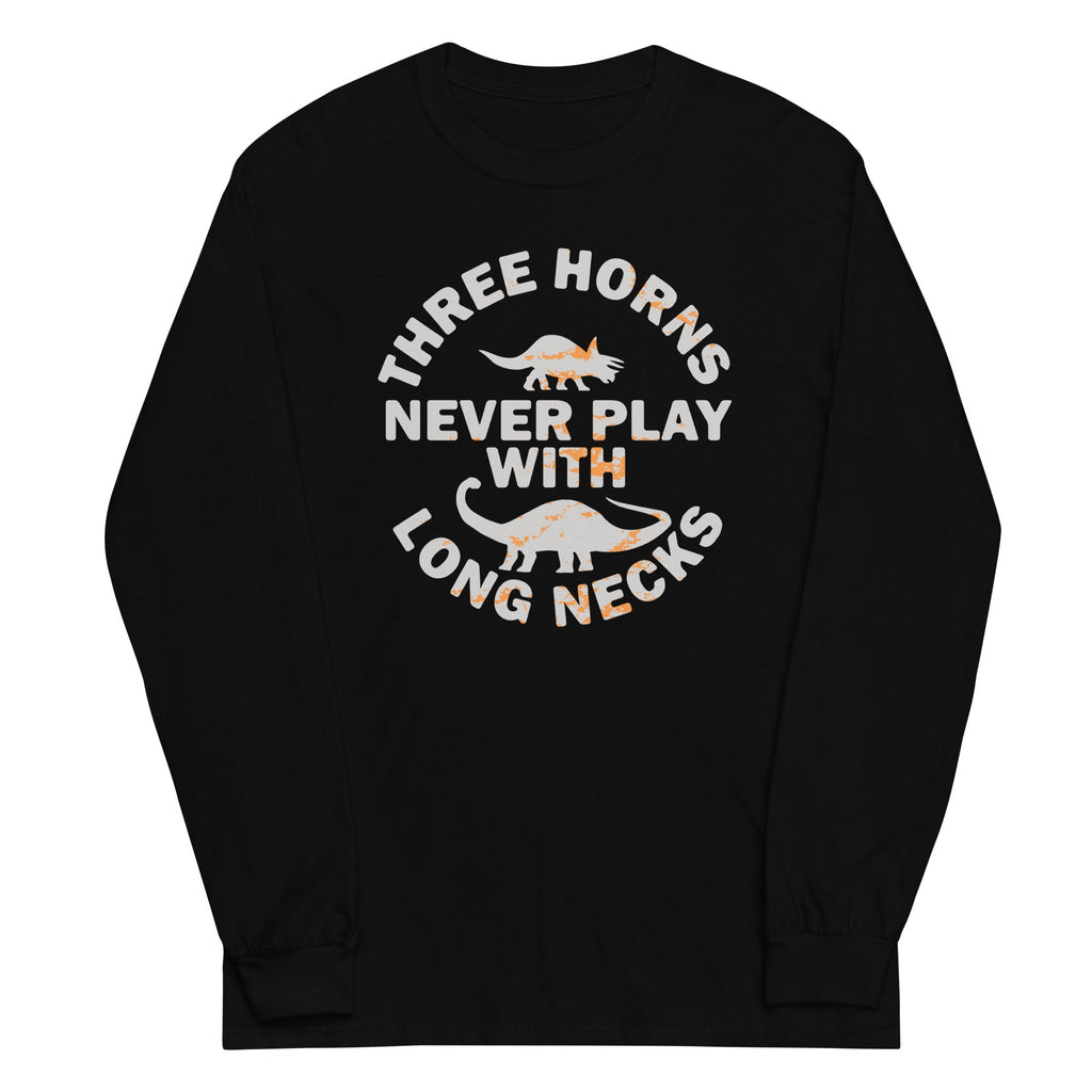 Three Horns Never Play Long Necks Long Sleeve T-Shirts, Hoodie, Sweatshirt - T-Shirt, Sweatshirt, Hoodie