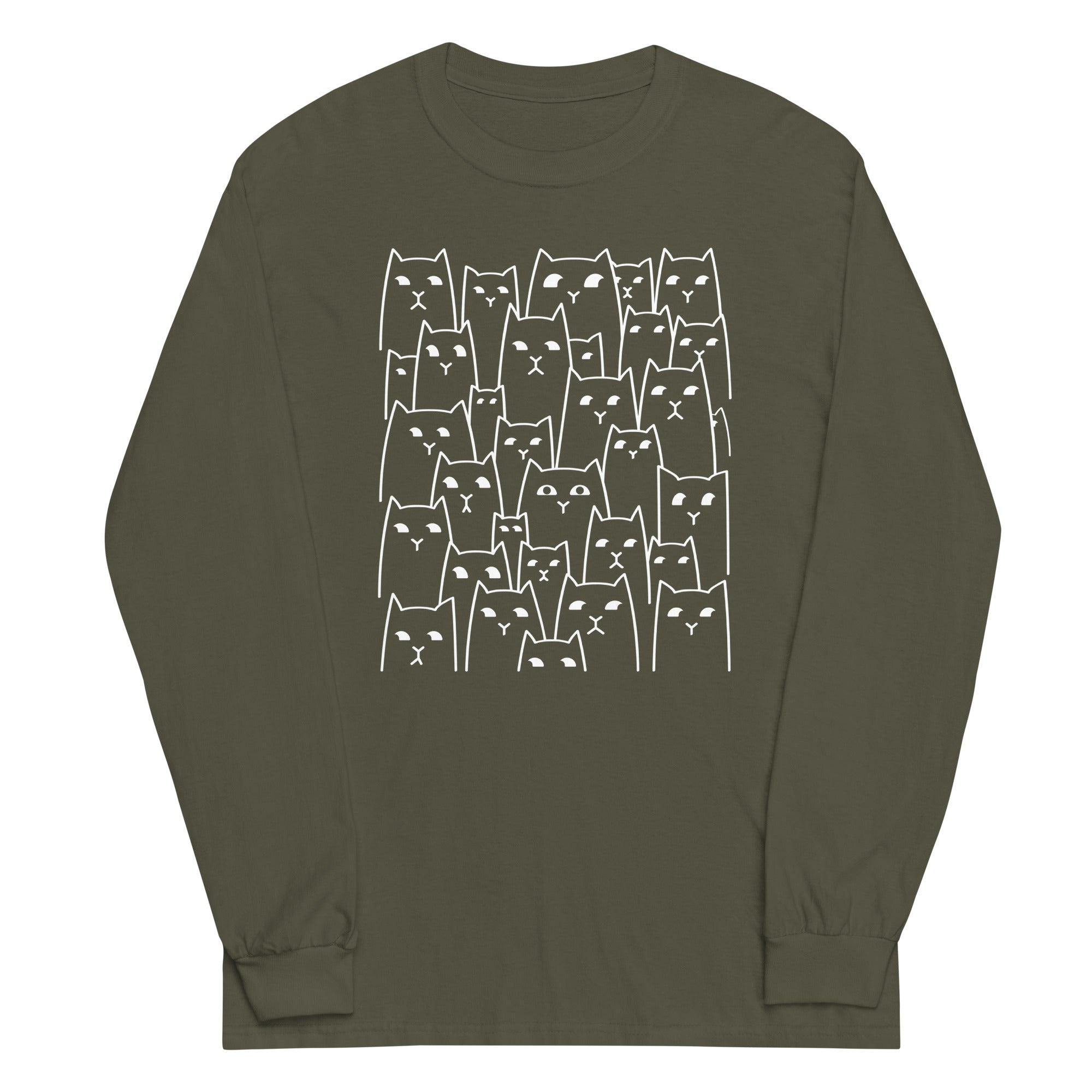 Suspicious Cats Long Sleeve T-Shirts, Hoodie, Sweatshirt - T-Shirt, Sweatshirt, Hoodie