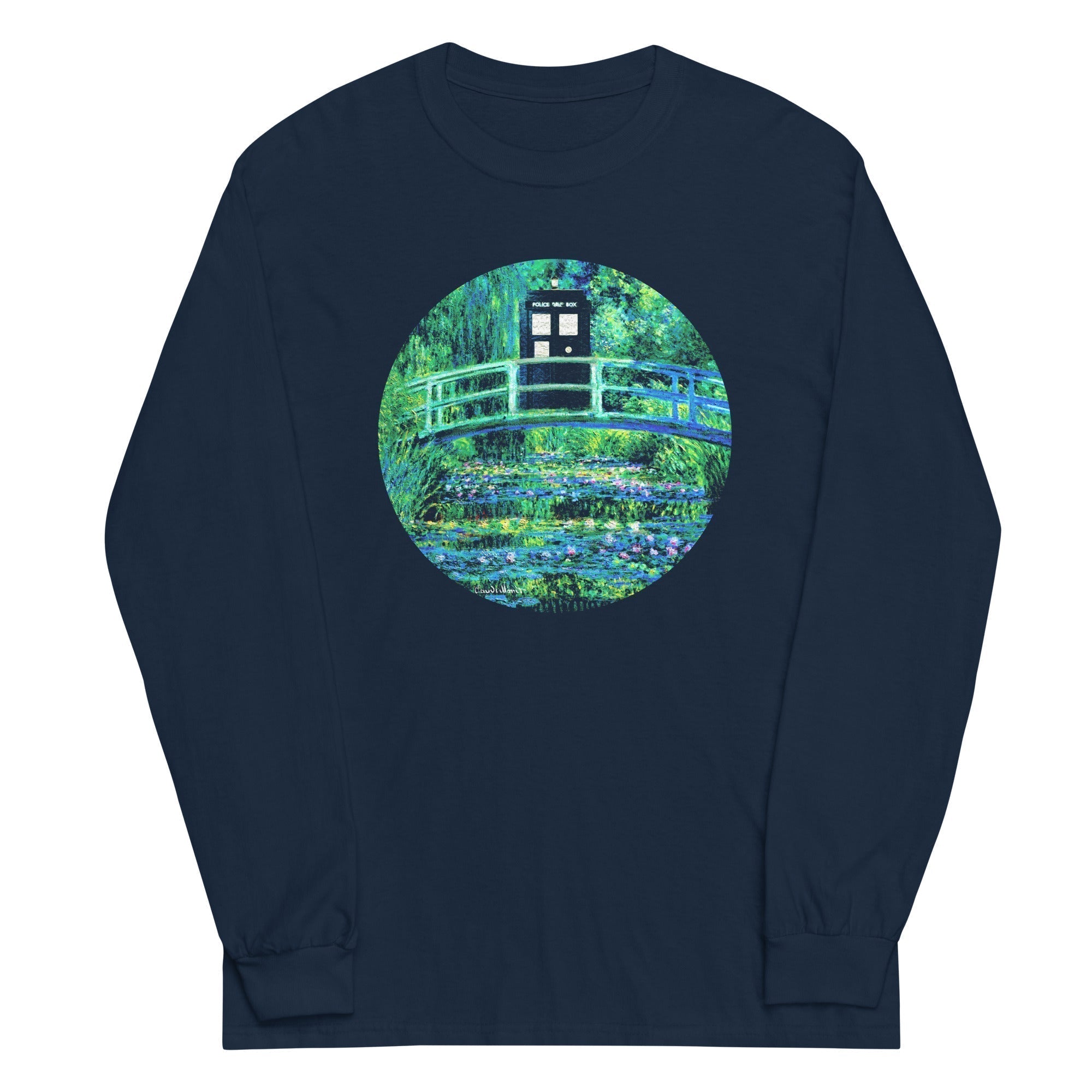 Water Lilies Police Box Long Sleeve T-Shirts, Hoodie, Sweatshirt - T-Shirt, Sweatshirt, Hoodie