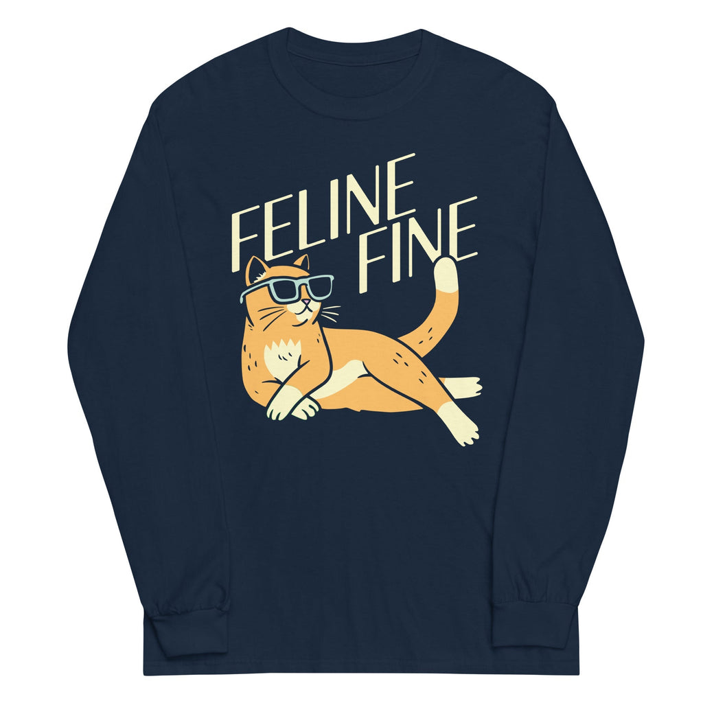 Feline Fine Long Sleeve T-Shirts, Hoodie, Sweatshirt - T-Shirt, Sweatshirt, Hoodie