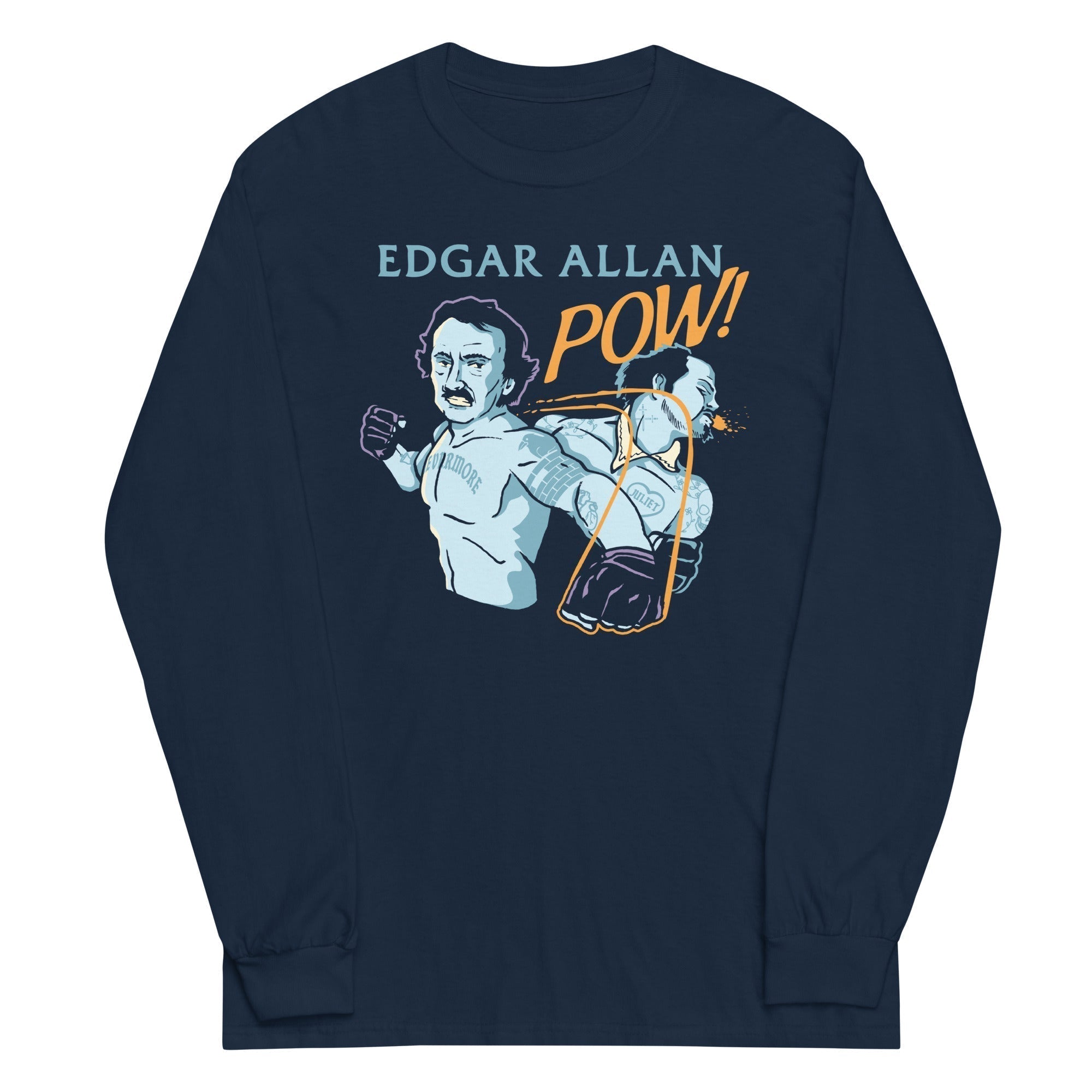 Edgar Allan Pow! Long Sleeve T-Shirts, Hoodie, Sweatshirt - T-Shirt, Sweatshirt, Hoodie