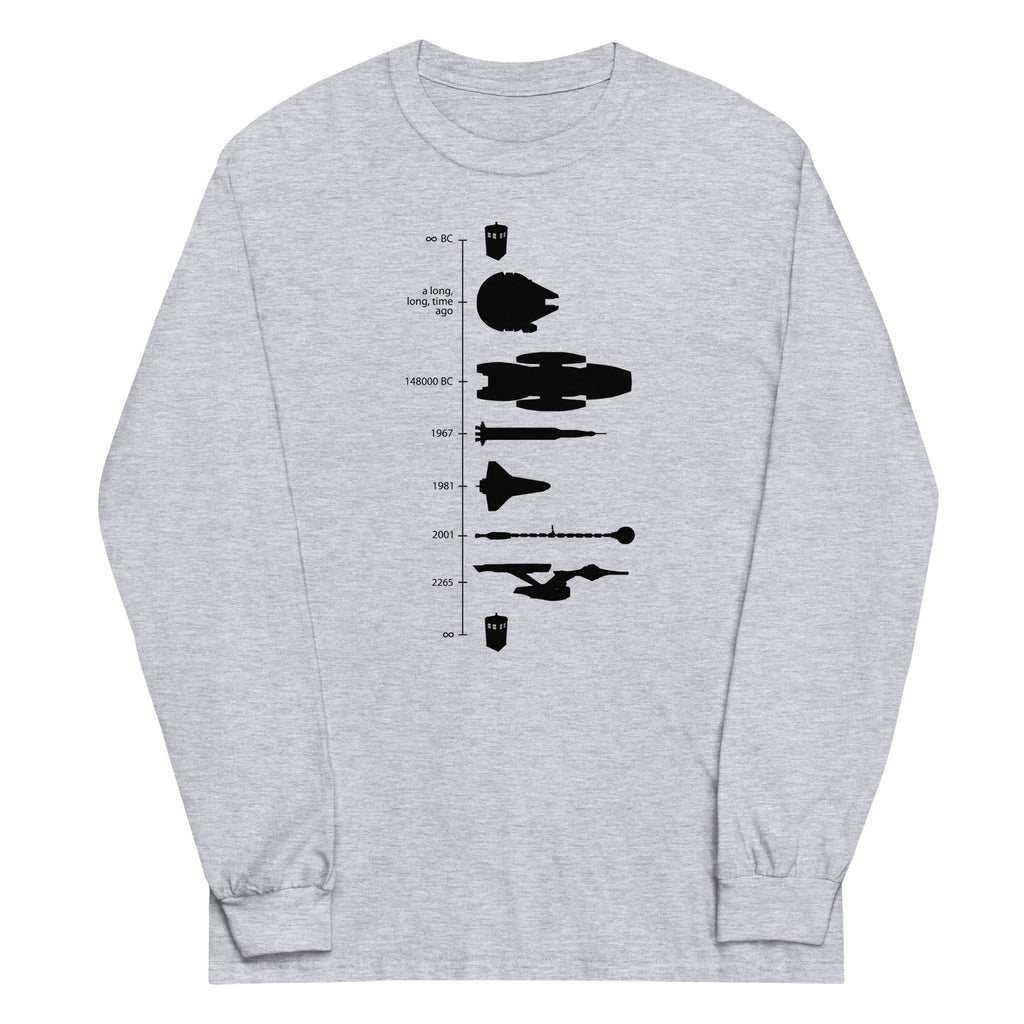 Space Ship Timeline Long Sleeve T-Shirts, Hoodie, Sweatshirt - T-Shirt, Sweatshirt, Hoodie