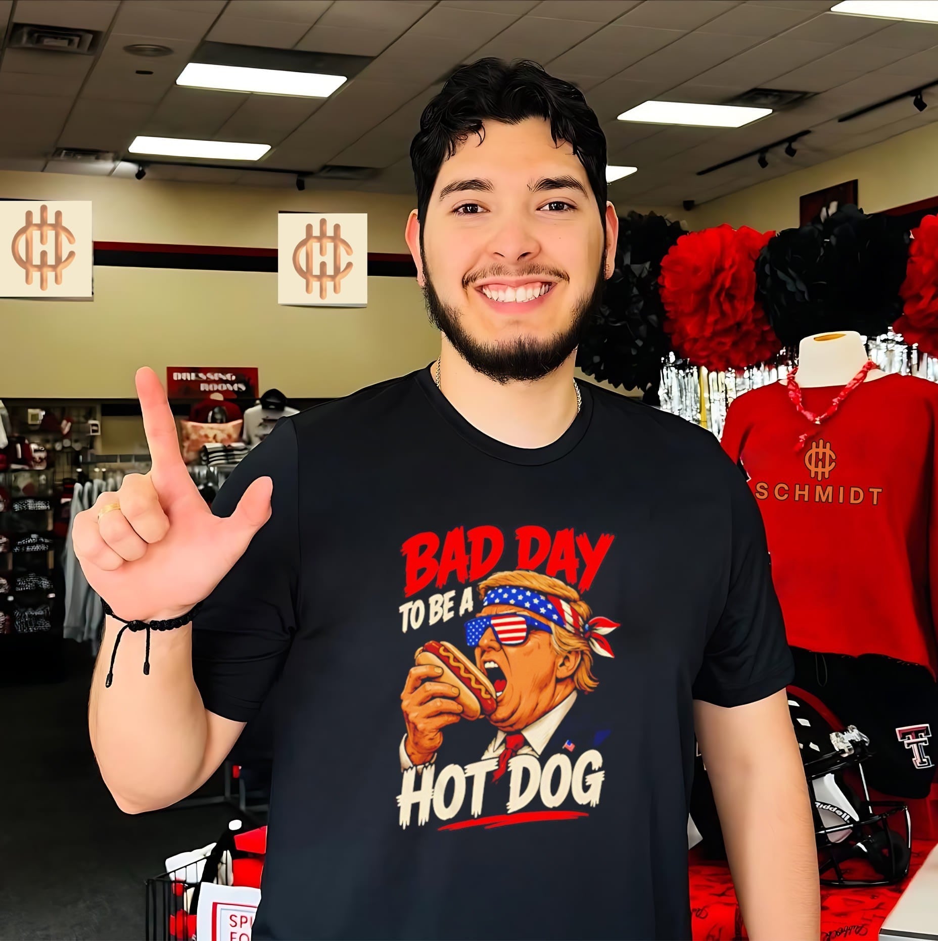 Trump Bad Day To Be A Hot Dog Graphic shirt Unisex T-shirt, Sweatshirt, Hoodie, Long Sleeve Tee - T-Shirt, Sweatshirt, Hoodie