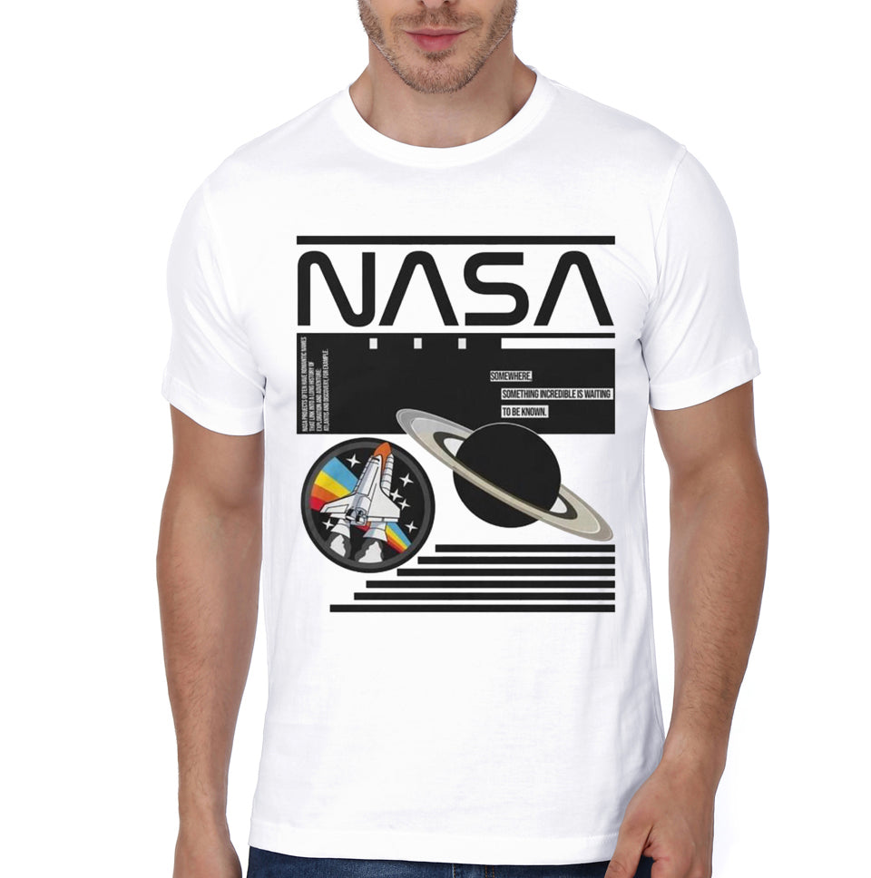 Nasa White Half Sleeve T-Shirts, Hoodie, Sweatshirt - T-Shirt, Sweatshirt, Hoodie