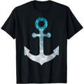 Nautical Ship Boat Captain Sailing White Teal Anchor Made USA T-Shirts, Hoodie, Sweatshirt - T-Shirt, Sweatshirt, Hoodie